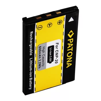 Casio NP-20 akkumulátor - 600mAh (3.6V) - Utángyártott