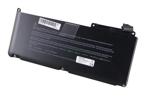 Apple MacBook Unibody 13" A1331 A1342 Laptop akkumulátor - 57Wh, 5200mAh (10.8V Fekete) - Utángyártott