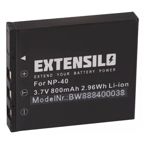 Fuji NP-40, 401, F402, F601Z, F700 akkumulátor - 800mAh (3.7V) - Utángyártott