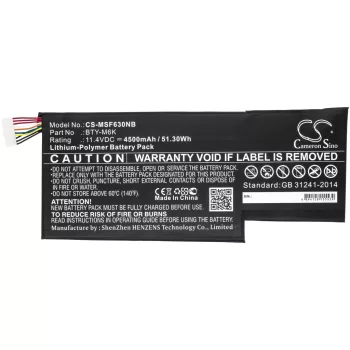   MSI BTY-M6K Laptop akkumulátor - 4500mAh (11.4V Fekete) - Utángyártott