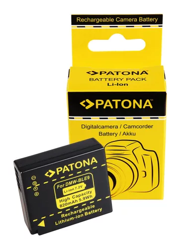 Panasonic DMW-BLE9 / DMW-BLE9E akkumulátor - 820mAh (7.2V) - Utángyártott