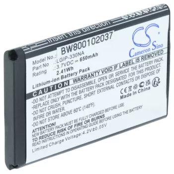 LG LGIP-330NA akkumulátor - 600mAh - Utángyártott