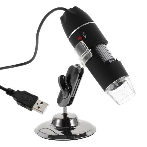 Hordozható USB 50X-500X, 8 LED-es digitális mikroszkóp/endoszkóp nagyító 5.0MP kamera - Utángyártott