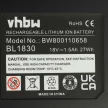 Makita BL1815 akkumulátor - 1500mAh (18V) - Utángyártott