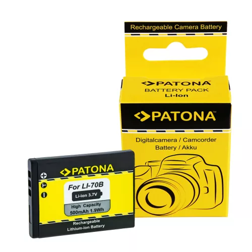 Olympus LI-70B akkumulátor - 500mAh (3.7V) - Utángyártott