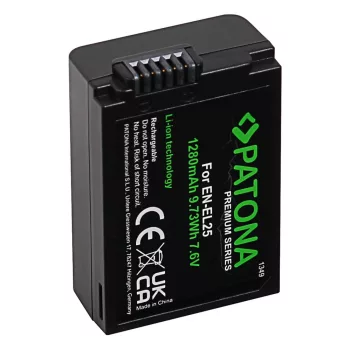   Nikon EN-EL25 / Z50 / Zfc akkumulátor - 1280mAh (7.6V) - Utángyártott