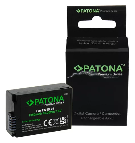 Nikon EN-EL25 / Z50 / Zfc akkumulátor - 1280mAh (7.6V) - Utángyártott