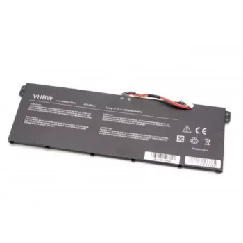   Acer Aspire E11, E15, V3, V5-132, E5 Laptop akkumulátor - 3000mAh (11.4V Fekete) - Utángyártott