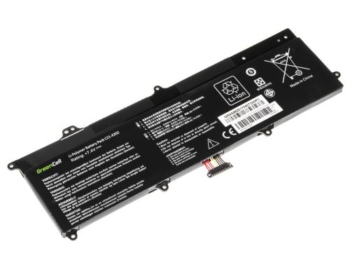 Asus C21-X202, C22-X202 Laptop akkumulátor - 4500mAh (7.4V Fekete) - Utángyártott