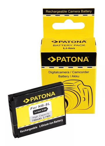 Canon NB-8L akkumulátor - 740mAh (3.6V) - Utángyártott