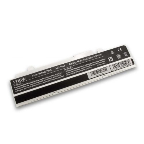 Asus Eee PC 1015, Eee PC 1015B Laptop akkumulátor - 2200mAh (10.8V Fehér) - Utángyártott