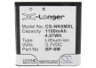 Nokia 3250 készülékhez mobiltelefon akkumulátor (Li-Ion, 1100mAh / 4.07Wh, 3.7V) - Utángyártott
