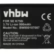 Sony Ericsson D750 készülékhez mobiltelefon akkumulátor (Li-Ion, 900mAh / 3.33Wh, 3.7V) - Utángyártott