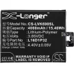 Lenovo Phab 2 készülékhez mobiltelefon akkumulátor (Li-Polymer, 4000mAh / 15.4Wh, 3.85V) - Utángyártott