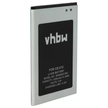   Cubot X18 készülékhez mobiltelefon akkumulátor (Li-Ion, 3200mAh / 12.16Wh, 3.8V) - Utángyártott