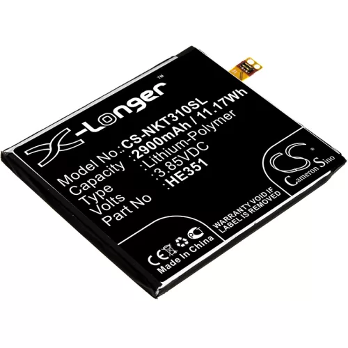 Nokia 3.1 készülékhez mobiltelefon akkumulátor (Li-Polymer, 2900mAh / 11.17Wh, 3.85V) - Utángyártott