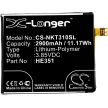 Nokia 3.1 készülékhez mobiltelefon akkumulátor (Li-Polymer, 2900mAh / 11.17Wh, 3.85V) - Utángyártott
