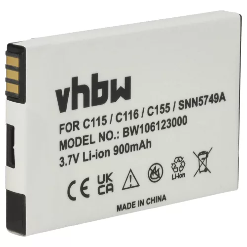 Motorola C115, C116 készülékekhez mobiltelefon akkumulátor (Li-Ion, 900mAh / 3.33Wh, 3.7V) - Utángyártott