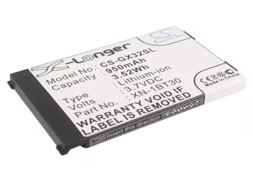 Sharp GX15, GX17 készülékekhez mobiltelefon akkumulátor (Li-Ion, 950mAh / 3.52Wh, 3.7V) - Utángyártott
