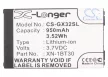 Sharp GX15, GX17 készülékekhez mobiltelefon akkumulátor (Li-Ion, 950mAh / 3.52Wh, 3.7V) - Utángyártott