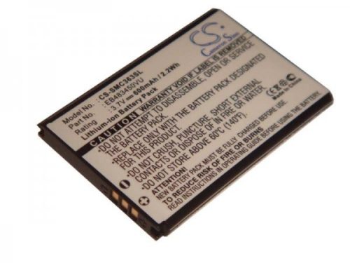 Samsung GT-C3230 készülékhez mobiltelefon akkumulátor (Li-Ion, 600mAh / 2.22Wh, 3.7V) - Utángyártott