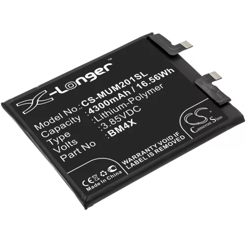 Xiaomi M2011K2C készülékhez mobiltelefon akkumulátor (Li-Polymer, 4300mAh / 16.56Wh, 3.85V) - Utángyártott