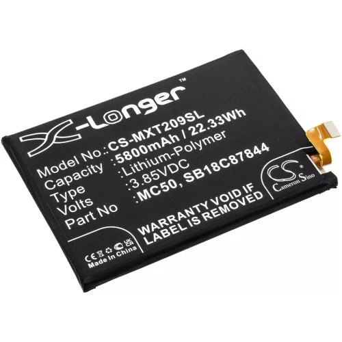 Motorola Moto G9 Power készülékhez mobiltelefon akkumulátor (Li-Polymer, 5800mAh / 22.33Wh, 3.85V) - Utángyártott