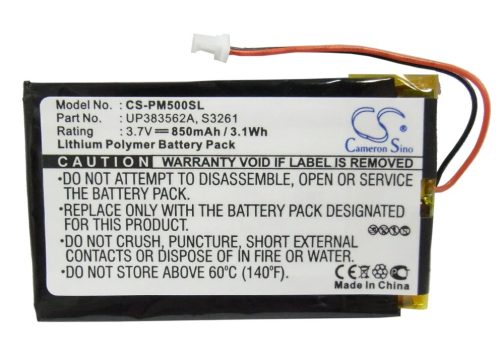 Palm / Handspring / Palmone M500 készülékhez mobiltelefon akkumulátor (Li-Polymer, 850mAh / 3.15Wh, 3.7V) - Utángyártott