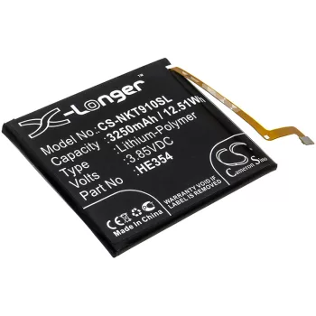  Nokia 9 PureView készülékhez mobiltelefon akkumulátor (Li-Polymer, 3250mAh / 12.51Wh, 3.85V) - Utángyártott