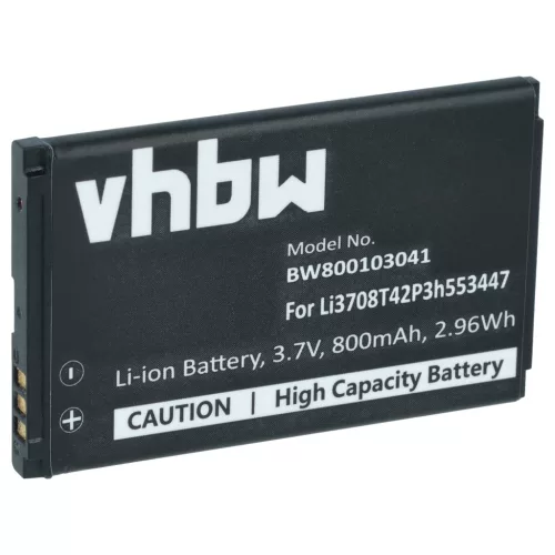 ZTE Agent, C70, C78 készülékekhez mobiltelefon akkumulátor (Li-Ion, 800mAh / 2.96Wh, 3.7V) - Utángyártott