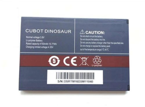 Cubot Dinosaur készülékhez mobiltelefon akkumulátor (Li-Polymer, 4150mAh / 15.77Wh, 3.8V) - Utángyártott