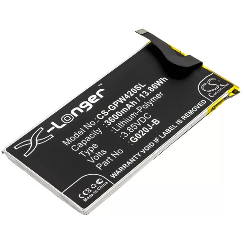 Google G020J-B helyettesítő mobiltelefon akkumulátor (Li-Polymer, 3600mAh / 13.86Wh, 3.85V) - Utángyártott