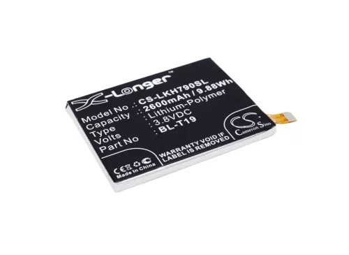 LG BL-T19 helyettesítő mobiltelefon akkumulátor (Li-Polymer, 2600mAh / 9.88Wh, 3.8V) - Utángyártott