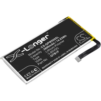   Google GTB1F helyettesítő akkumulátor (Li-Polymer, 3800mAh / 14.63Wh, 3.85V) - Utángyártott
