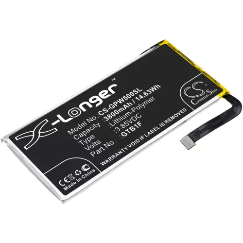 Google GTB1F helyettesítő akkumulátor (Li-Polymer, 3800mAh / 14.63Wh, 3.85V) - Utángyártott