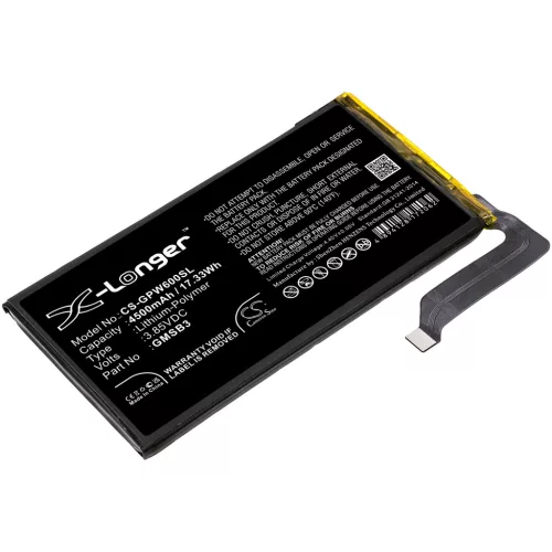 Google GMSB3 helyettesítő mobiltelefon akkumulátor (Li-Polymer, 4500mAh / 17.33Wh, 3.85V) - Utángyártott