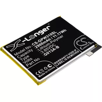   Google 823-00073-01 helyettesítő mobiltelefon akkumulátor (Li-Polymer, 2900mAh / 11.17Wh, 3.85V) - Utángyártott