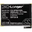 Google 823-00073-01 helyettesítő mobiltelefon akkumulátor (Li-Polymer, 2900mAh / 11.17Wh, 3.85V) - Utángyártott