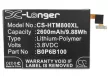 HTC 35H00214-00M helyettesítő mobiltelefon akkumulátor (Li-Ion, 2600mAh / 9.88Wh, 3.8V) - Utángyártott