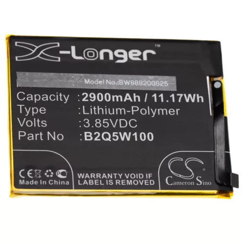 HTC B2Q5W100 helyettesítő mobiltelefon akkumulátor (Li-Polymer, 2900mAh / 11.17Wh, 3.85V) - Utángyártott