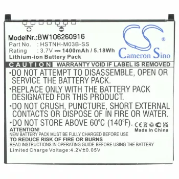   HP IPAQ 360136-001 helyettesítő mobiltelefon akkumulátor (Li-Ion, 1500mAh / 5.55Wh, 3.7V) - Utángyártott