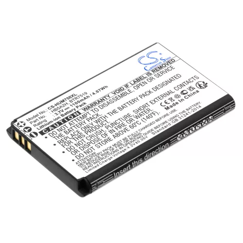 Huawei HB5A2H helyettesítő mobiltelefon akkumulátor (Li-Ion, 1100mAh / 4.07Wh, 3.7V) - Utángyártott