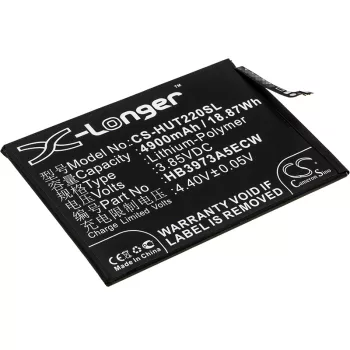   Honor KKG-AN70 készülékhez mobiltelefon akkumulátor (Li-Polymer, 4900mAh / 18.87Wh, 3.85V) - Utángyártott