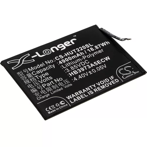 Honor KKG-AN70 készülékhez mobiltelefon akkumulátor (Li-Polymer, 4900mAh / 18.87Wh, 3.85V) - Utángyártott
