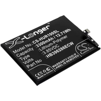   Huawei HB396286ECW helyettesítő mobiltelefon akkumulátor (Li-Polymer, 3300mAh / 12.71Wh, 3.85V) - Utángyártott