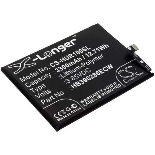 Huawei HB396286ECW helyettesítő mobiltelefon akkumulátor (Li-Polymer, 3300mAh / 12.71Wh, 3.85V) - Utángyártott