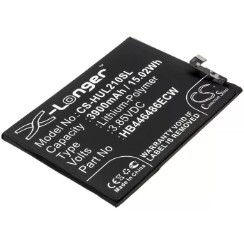   Huawei HB446486ECW helyettesítő mobiltelefon akkumulátor (Li-Polymer, 3900mAh / 15.02Wh, 3.85V) - Utángyártott