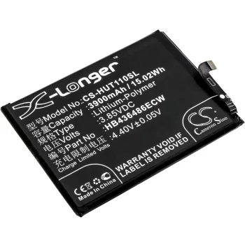  Huawei HB436486ECW helyettesítő mobiltelefon akkumulátor (Li-Polymer, 3900mAh / 15.02Wh, 3.85V) - Utángyártott