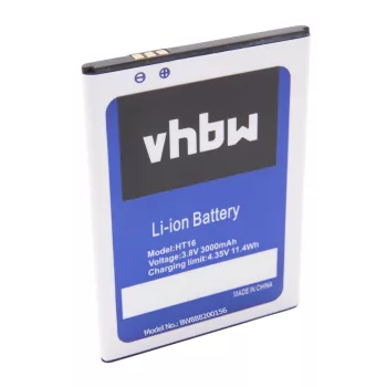   HomTom HT16 készülékhez mobiltelefon akkumulátor (Li-Ion, 3000mAh / 11.44Wh, 3.8V) - Utángyártott