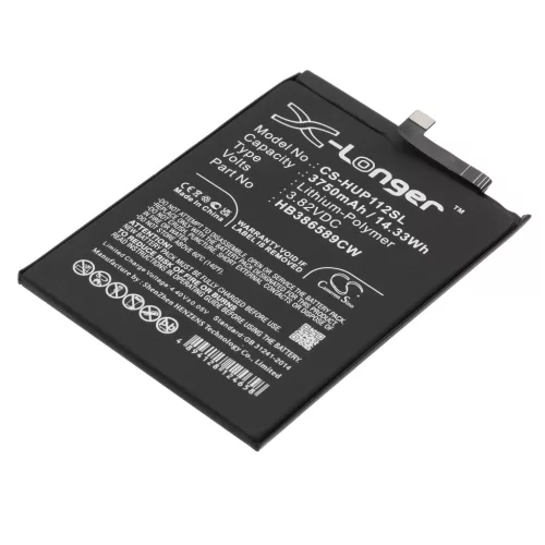 Huawei HB386589CW helyettesítő mobiltelefon akkumulátor (Li-Polymer, 3750mAh / 14.33Wh, 3.82V) - Utángyártott